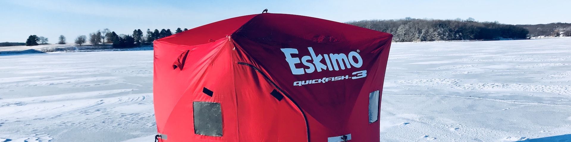 BEST Eskimo 3 Man Pop Up Ice Shelter Tent REVIEW!!! / Quickfish MUST BUY!!  